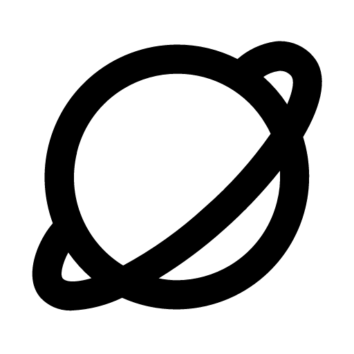 Planet icon by BoxIcons in PNG format