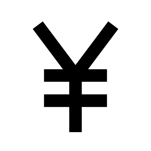 Yen icon by BoxIcons in PNG format