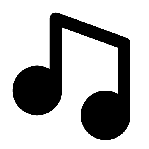 Music icon by BoxIcons Solid in PNG format