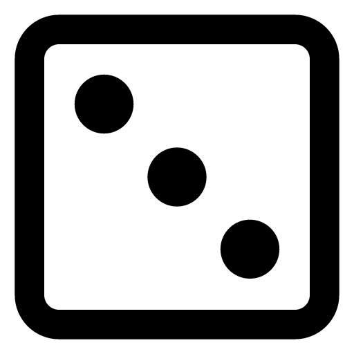 Dice 3 icon by css.gg in PNG format