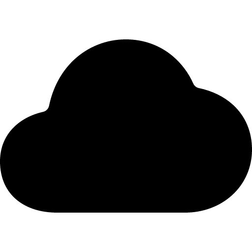 Cloudy icon by IonIcons in PNG format
