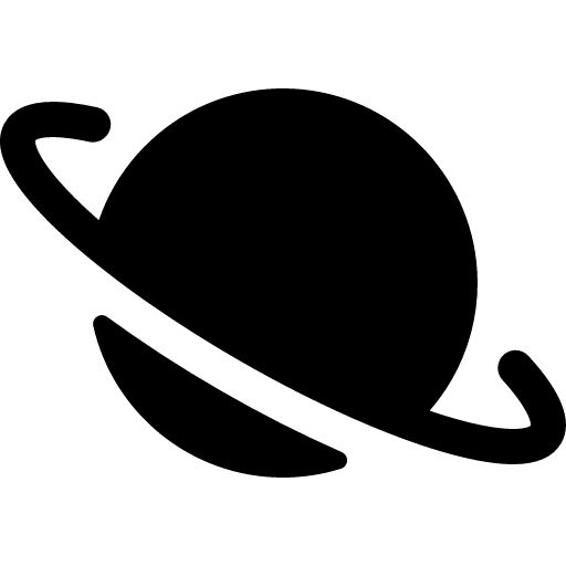 Planet icon by IonIcons in PNG format