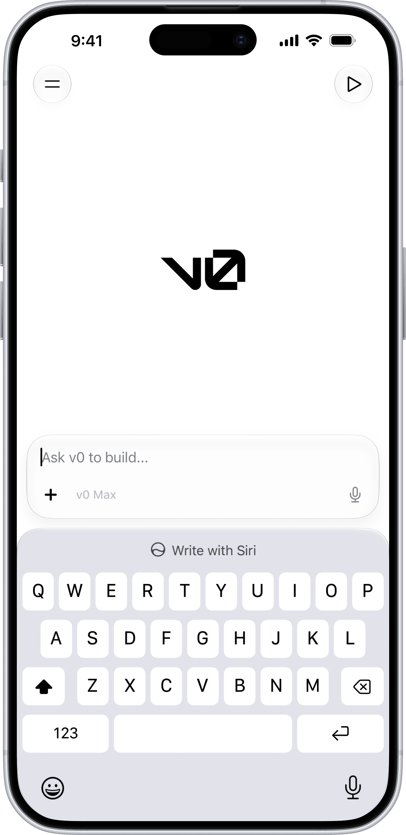 v0 iOS app