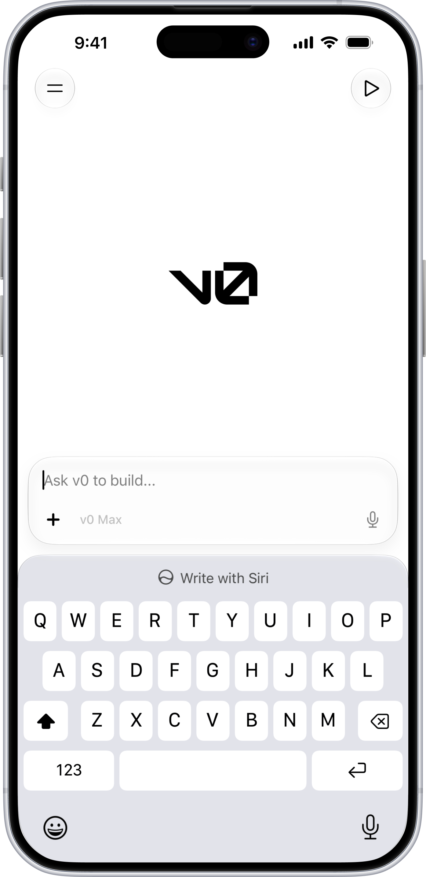 v0 iOS app